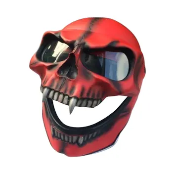 Ghost Esqueleto Capacete Full Face Crânio Capacetes De Moto Com Óculos De Entusiastas Da Motocicleta Deve Ter O Fantasma Da Cabeça De Parede