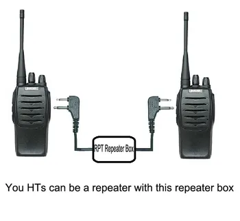 RPT-2D Duas Vias de Rádio Repetidor de Caixa para Dois Transceptores Stati Walkie-talkie de extensão do Sinal
