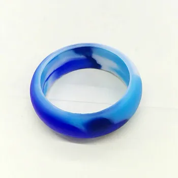 8MM Militar do Exército Hipoalergênico Anéis de Dedo de Silicone Preto Azul Camuflagem Ambiental Anel de Borracha para Homens Mulheres Casual Anel