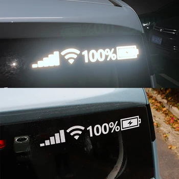 Pára-brisa do carro Adesivos de Sinal wi-Fi Poder Reflexivo Adesivos no Carro do Telefone Móvel Carro Adesivos Auto Exterior Acessórios de Decoração