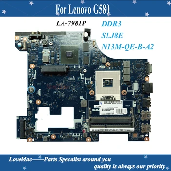 De alta qualidade Para a Lenovo G580 placa-Mãe LA-7981P placa-mãe SLJ8E HM76 N13M-QE-B-A2 100% testado
