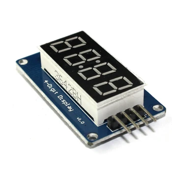 TM1637 LED módulo de Display de 7 segmentos 4 Bits De 0,36 Polegadas Relógio VERMELHO Ânodo Digital Tubo Quatro Serial Driver da Placa Pack Para Arduino