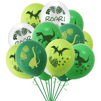 10Pcs 12inch Dinossauro Confete Balões de Látex Selva de Animais Selvagens de Decorações de Festa de Aniversário de Balão Bebê Chuveiro Ar Bolas Globos