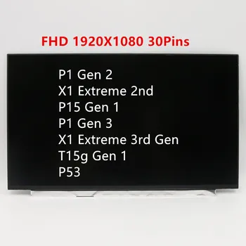 Original para Lenovo Thinkpad P53 P1 X1 Extrema Gen 2 P15 T15g Gen 1 P1 X1 Extrema Gen 3, tela de LCD FHD IPS 5D10V82385 01YN165