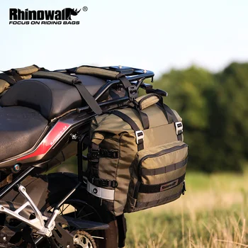Rhinowalk Motocicleta SaddleBag Universal 20L-30L Moto do Lado do Saco de 100% Impermeável Removível Interna Saco de Bagagem de Viagem, Acessório