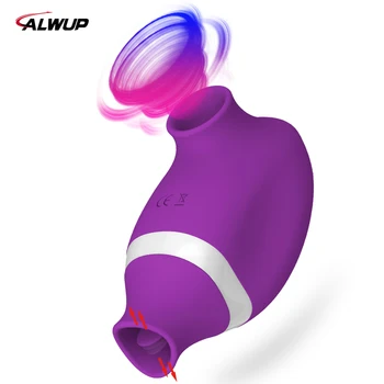 Chupando Vibrador Para as Mulheres Clítoris Mamilo Otário Estimulador de Clitóris Oral da Língua Buceta Lambendo G-Spot de Brinquedos Sexuais para Casais Adultos