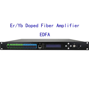 frete grátis 8x20dBm, 8x23dBm, 8x24dBm com WDM 1550nm de Fibra Óptica Amplificador Cabo de Erbium-Doped Fiber Amplifier (EDFA)