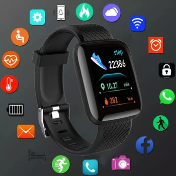 O Recorde De Saúde Inteligente Relógios Para Homens Mulheres Taxa De Coração Bluetooth Ligado Esporte Smartwatch Relógios De Pulso Originais, Presentes Criativos