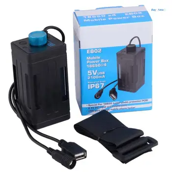 8.4 V Impermeável USB 4x 18650 Bateria de Armazenamento para o CASO de Caixa Para a Bicicleta LEVOU para o Telefone Esperto