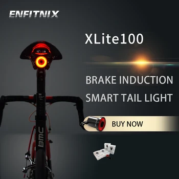 XLITE100 Bicicleta lanternas traseiras Intelligent Sensor de Freio de Rearlights Freio de Detecção USB Impermeável do DIODO emissor de Carregamento Traseiro faróis de