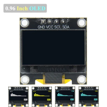 10PCS 0.96 polegadas IIC Série Branca OLED Módulo de 128X64 I2C SSD1306 12864 Tela LCD Conselho GND VCC SCL SDA 0.96
