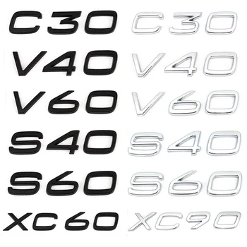 Logo 3D Emblema Emblema Decal Adesivo de Carro Para a Volvo C30 V40 V60 S40 S60 XC60 XC90 XC40 S80 S90 S80L S60L AWD T3 T5 T6 T8 Carro Stying