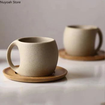Retro Cerâmica Xícara de Café Criativo Copo de Água de Estilo Japonês Caneca com Alça de Personalidade Caneca Sala de estar Decoração da Mesa do Café