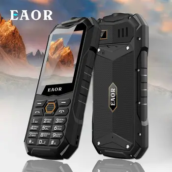 EAOR 2G Slim Robusto Telefone IP68 Impermeável Exterior Teclado de Telefones 2000mAh Bateria Grande Funcionalidade Dual SIM Telefone com o Brilho da Tocha