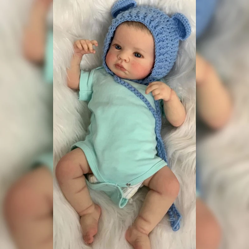 Bebê Reborn Realista Recém-nascido Customizado Cabelo Pinta