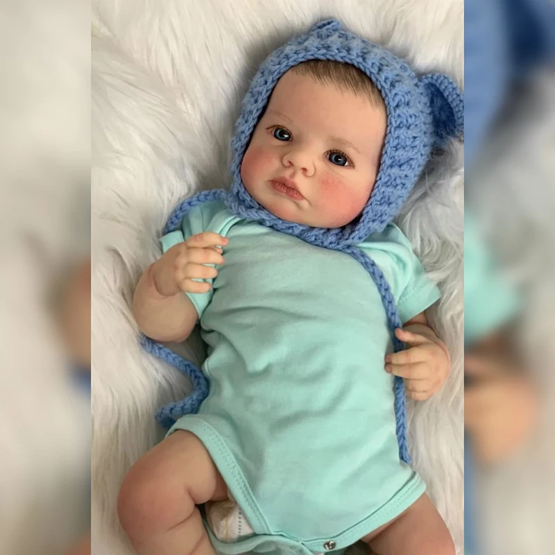 19 polegada recém-nascido feito à mão boneca do bebê reborn