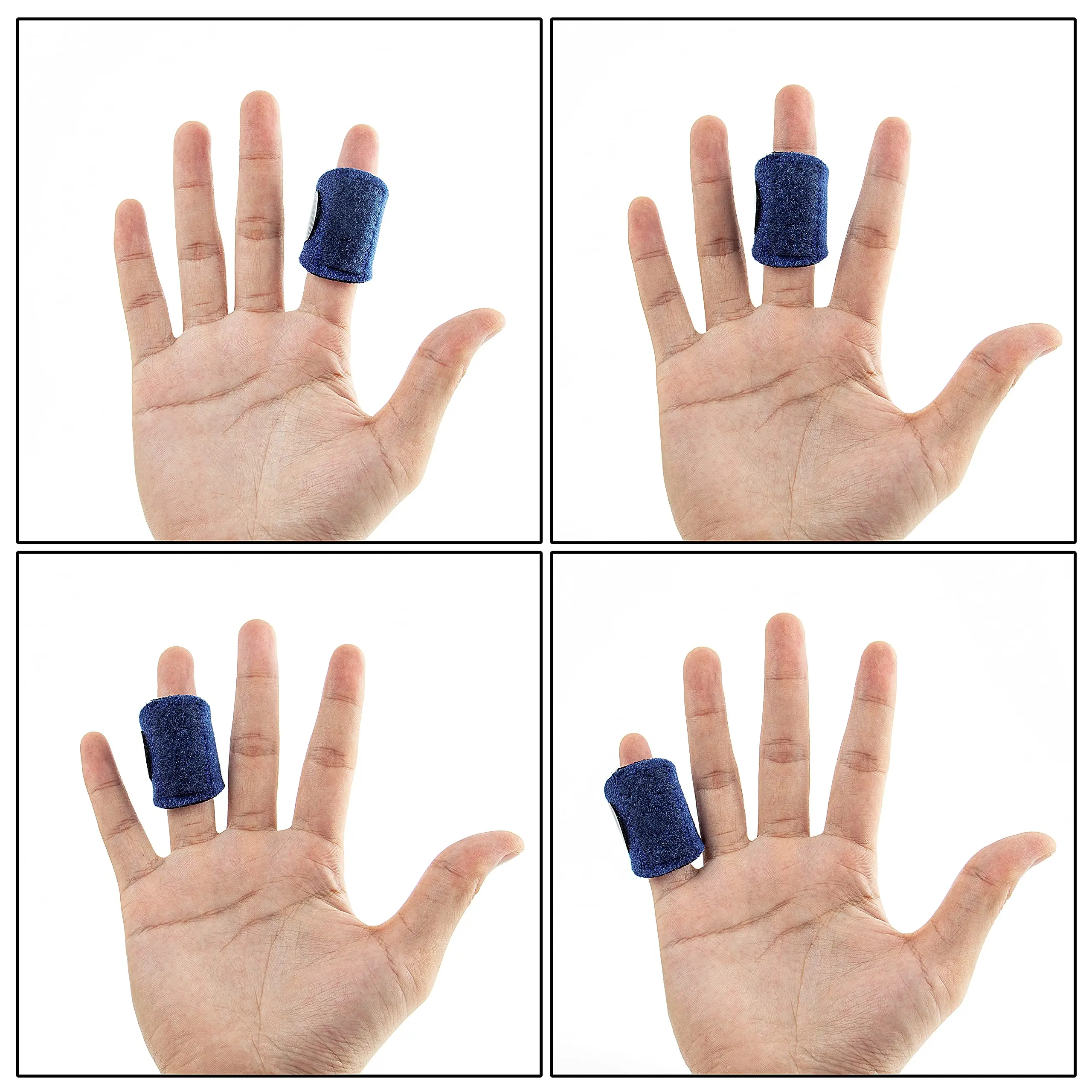 12 pcs de fita adesiva para articulação de dedo emperrada, inchada e  deslocada, talas de adilha da cinta de dedo