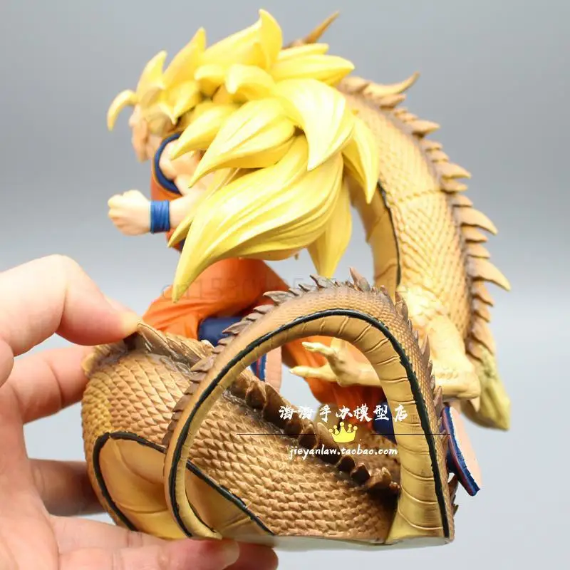Boneco Dragon BallZ Goku Super Sayajin - 20cm Cabelo Amarelo