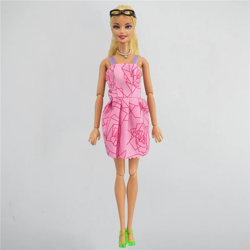 Lindo Vestido + Sapato P/ Boneca Barbie - Roupa Estilo Jeans
