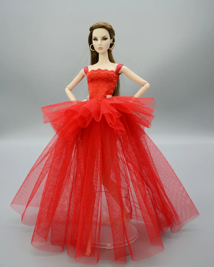 Vestido Luxo Rabo De Peixe Para Boneca Barbie
