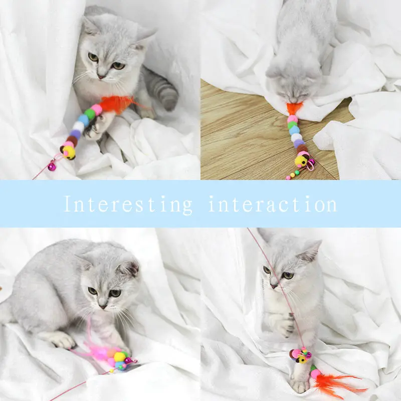 Engraçado Teaser Interativo para Gatos, Brinquedo de Treinamento