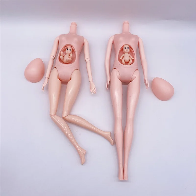 Boneca Estilo B4rbie Grávida + 2 Bebês Articulada