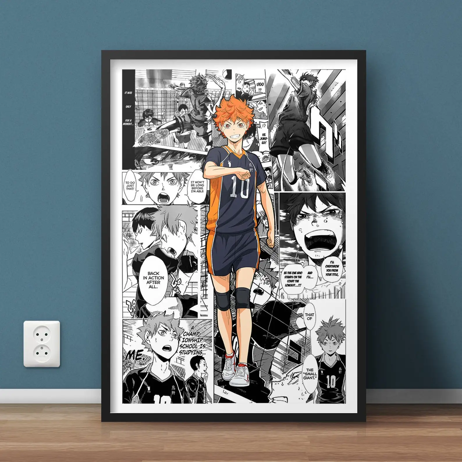 Compre Japão anime haikyuu voleibol menino dos desenhos animados cartaz da  arte da parede impressão em tela quadros para sala de estar quadros  decoração