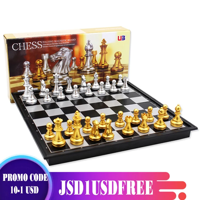 Jogo de xadrez 25cm xadrez medieval conjunto xadrez dobrável