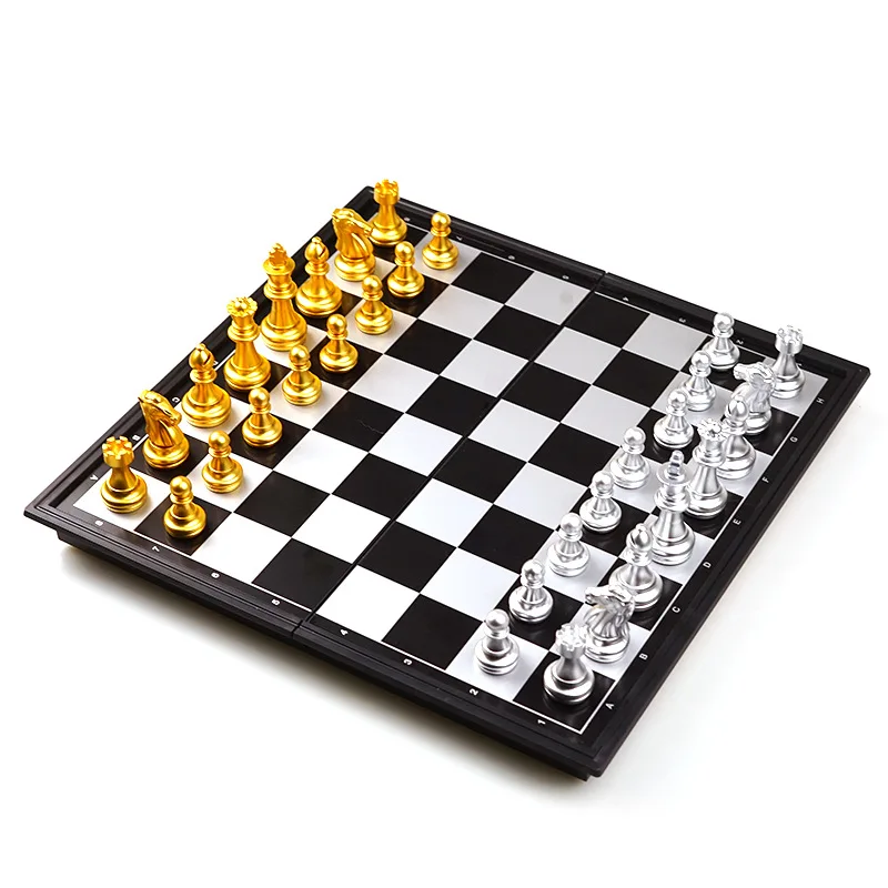 Jogo de xadrez 25cm xadrez medieval conjunto xadrez dobrável