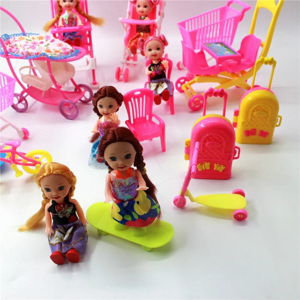 Acessórios da barbie original moda roupa roupas barbie conjunto bonecas  brinquedos para meninas crianças para 30cm saco colar acessórios -  AliExpress