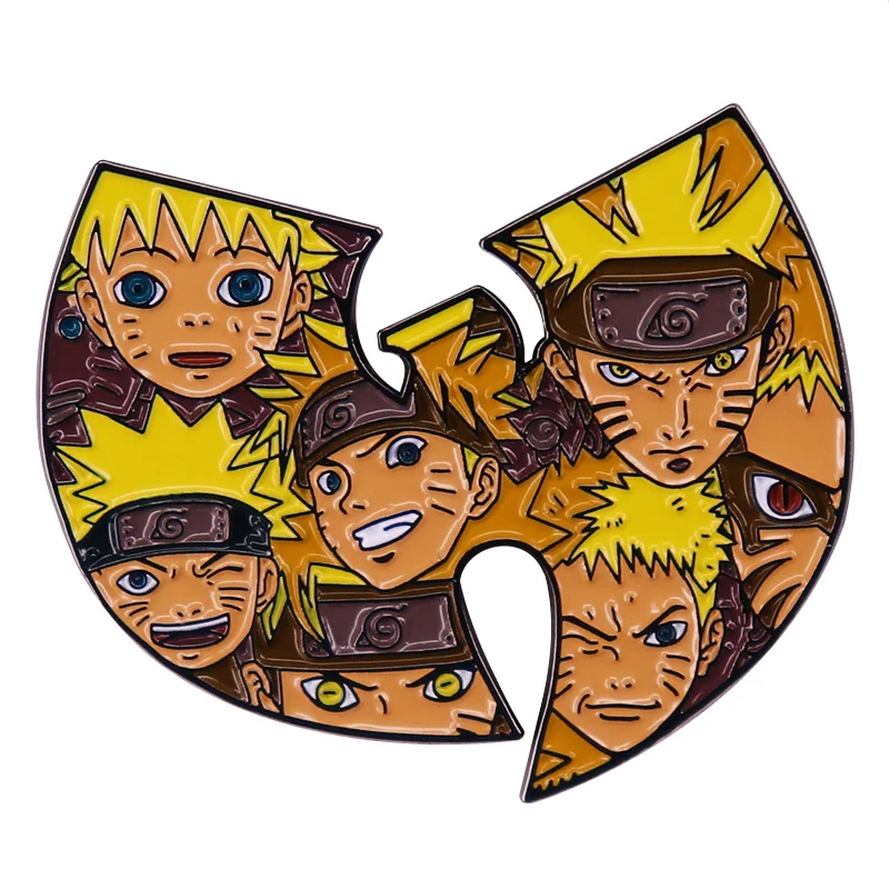 Naruto Esmalte Pins Colete Akatsuki Nuvens Vermelhas Metal Cartoon Broche  Mochila Chapéu Saco Collar Lapel Badges