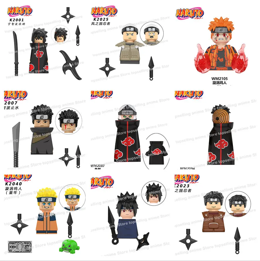 8/32 Pçs/set Naruto Sasuke Kakashi Akatsuki Blocos De Tijolos Para  Construção De Corpo Inteiro Anime Dos Desenhos Animados Conjunto De Mini  Figuras De Ação Brinquedos Infantis - Blocos Montáveis - AliExpress