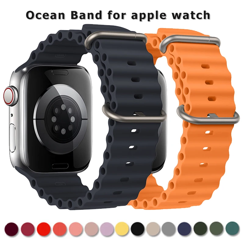 Banda De Relógio Compatível Com Apple Watch Series Ultra 9 8 7 6 5 4 3 2 1  Se, 49mm 45mm 44mm 42mm 38mm 40mm Masculino E Feminino