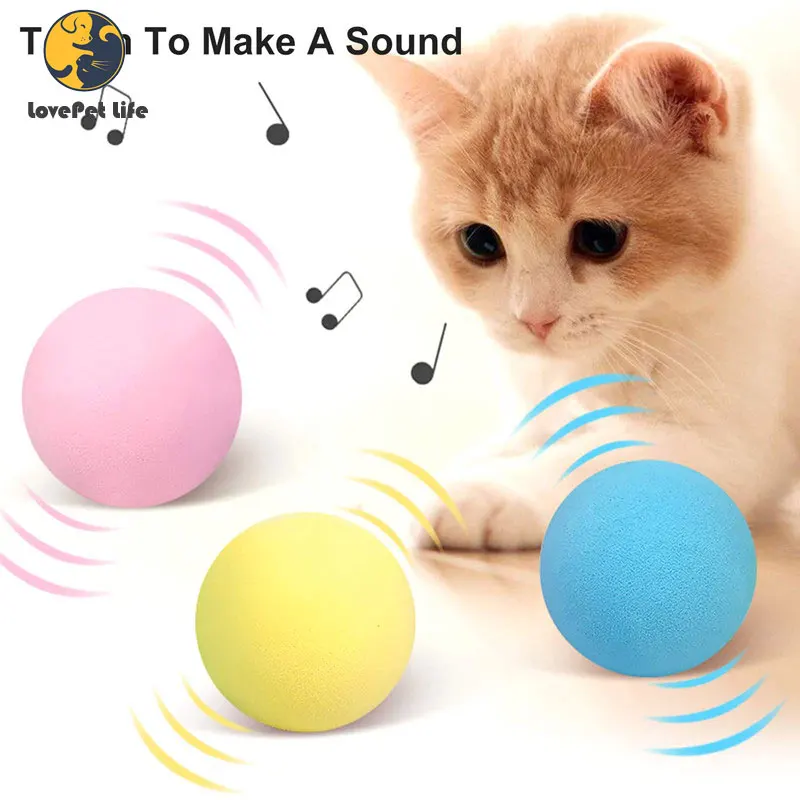 Bolas de brinquedo para gatos, brinquedo inteligente interativo