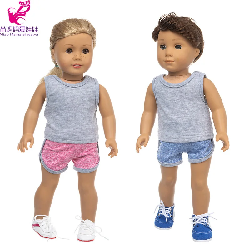 Conjunto de roupas de malha boneca 50 cm. blusa e boné para boneca menina  americana. Roupa
