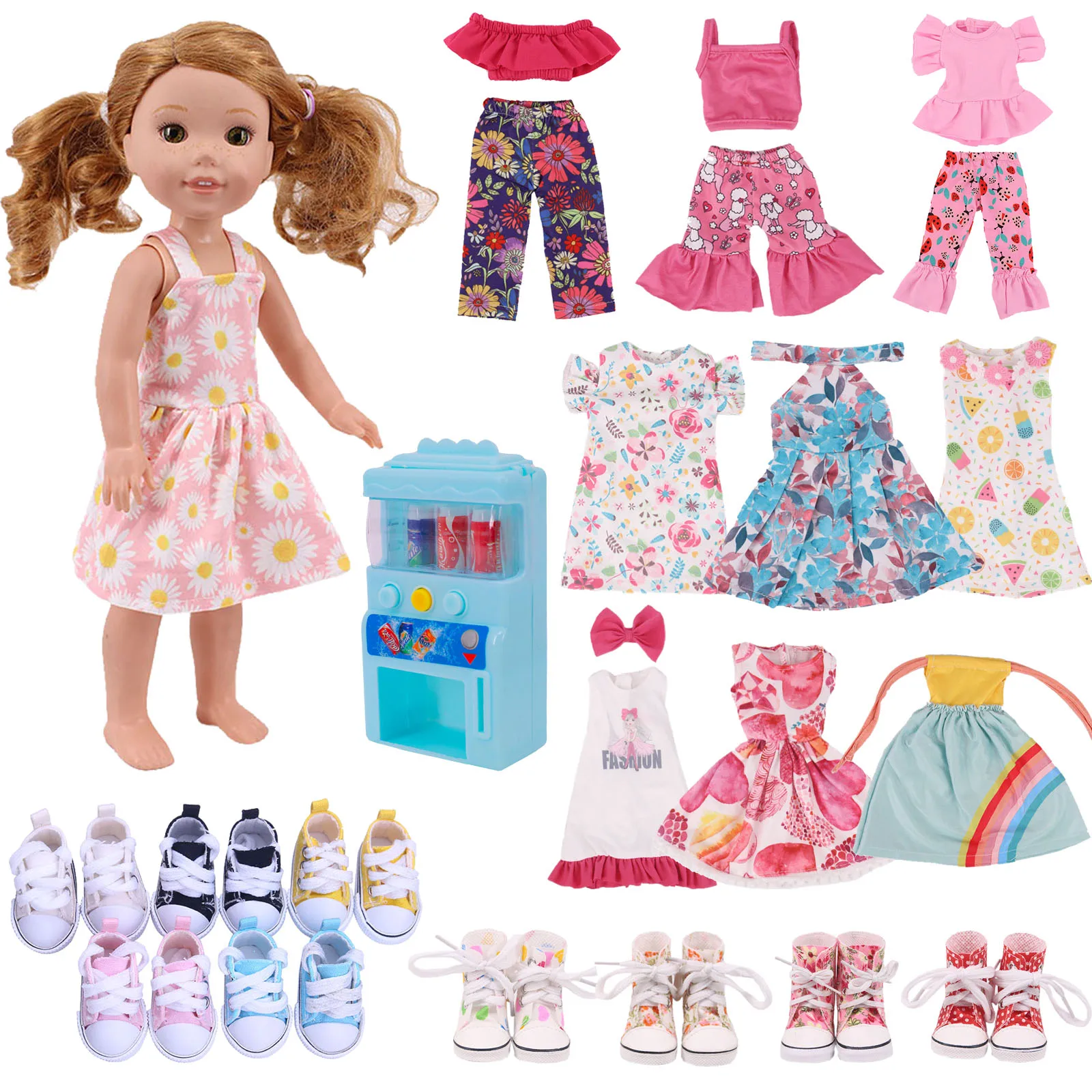 Barbie Doll Moda Roupas Set para Meninas, Vestido de Festa, Colar Outfits,  Sapatos Acessórios, Aniversário e Presentes de Natal, Original