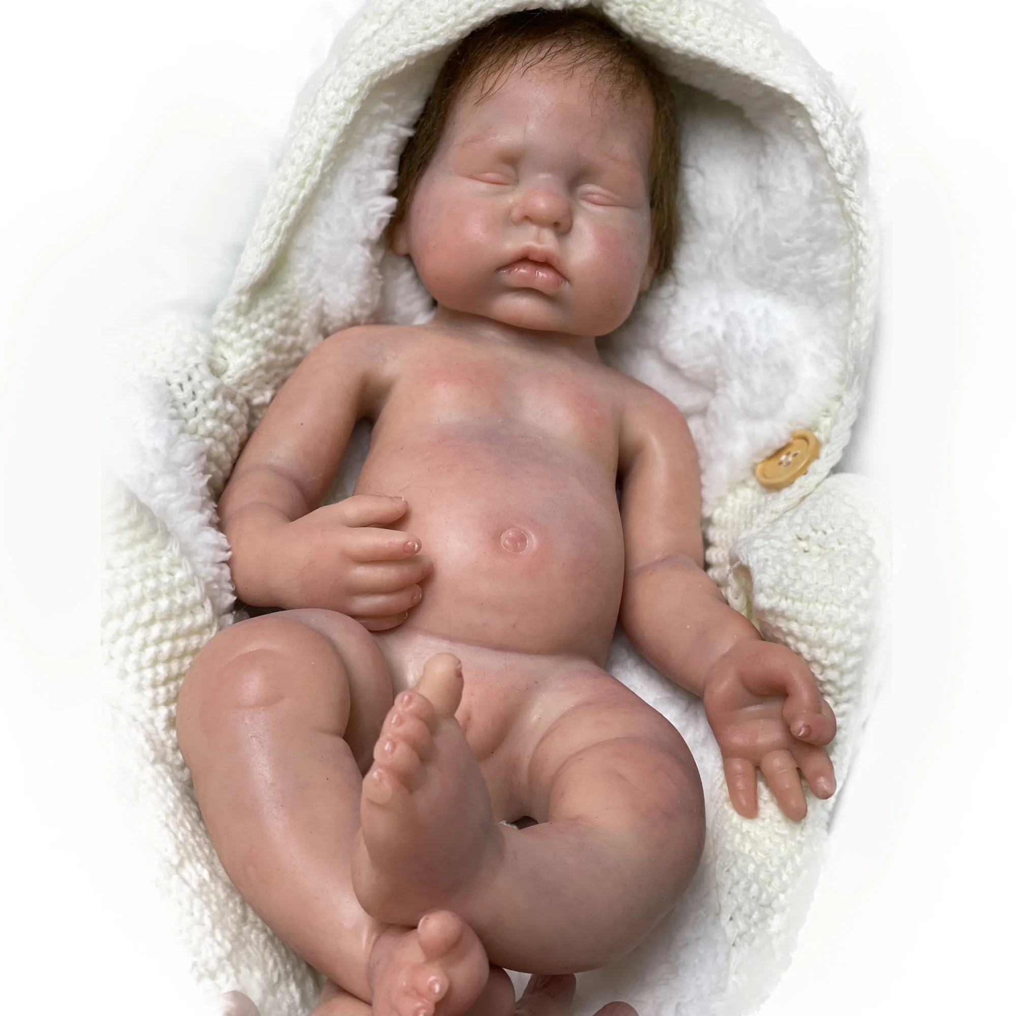 Bebê Reborn Silicone Sólido Completo Realista Macia