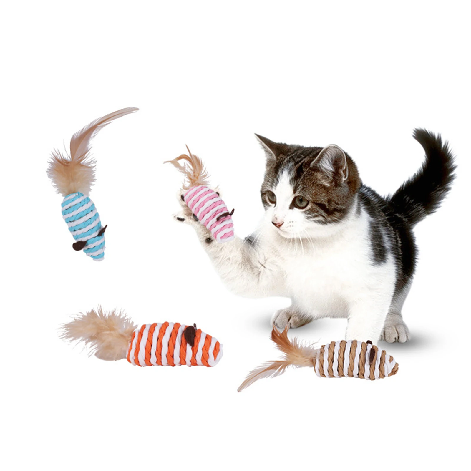 Em promoção! Simulação De Pássaro, Rato De Brinquedo Do Gato Gato De Penas  Vara De Brinquedos Engraçado Auto-ei Brinquedo Interativo Retrátil De  Suspensão Do Tipo Da Porta Do Seu Animal De Estimação