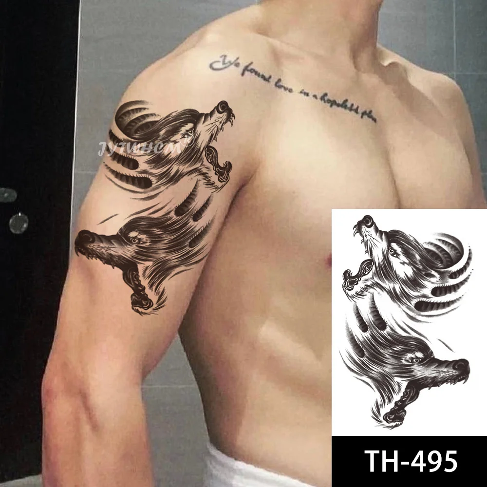 Tatuagens temporárias mão de volta falso tatuagem adesivo legal