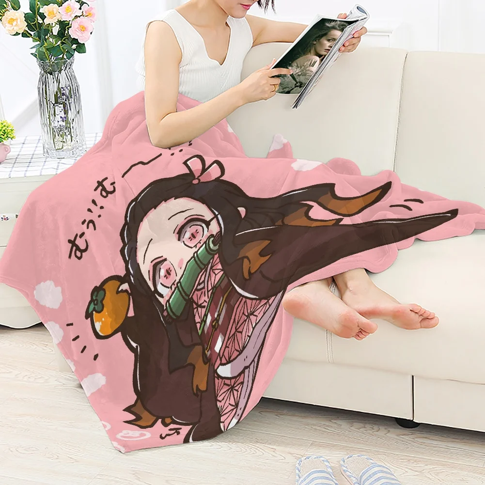 Compre Desenhos anime demoníaco matador 3D imprimir cobertor cobertor  cobertor cobertor de cobre jogar cobertor de sofá de cama de desenho  animado macio