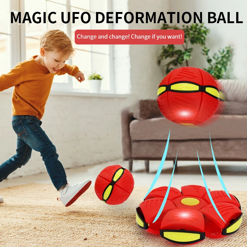 Led voando ufo plana jogar bola de disco com luz crianças jogos ao