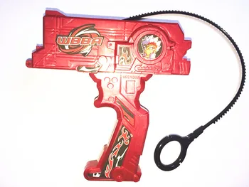 Um Lançador De Beyblade Vermelho Foto de Stock - Imagem de grânulo