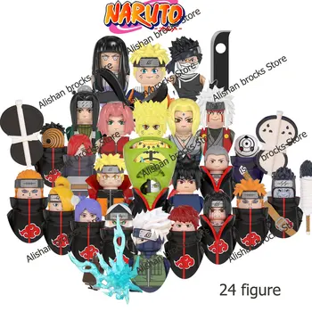 Em promoção! Naruto, Sasuke, Kakashi, Uchiha Tijolos, Blocos De Construção  De Anime Desenhos Animados Mini Figuras De Ação Cabeças De Montagem De  Brinquedos De Crianças Christma Presentes