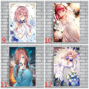 Em promoção! 5-toubun Não Hanayome Hd Cartaz Anime Cartazes Sexy Cartaz De  Lona Da Pintura De Parede Da Sala Decoração, Pintura De Parede Decoração Da  Casa Da Pintura