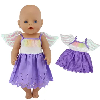 2022 nova saia barata para 43cm novo bebê boneca bonito multi-cor
